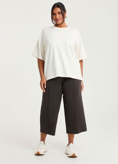 Plus Size Luxe Touch Crop Trackpant