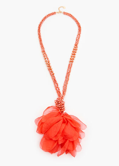 Flower Lariat Necklace