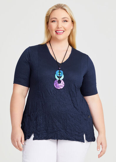 Plus Size Bamboo Calla Pocket Top