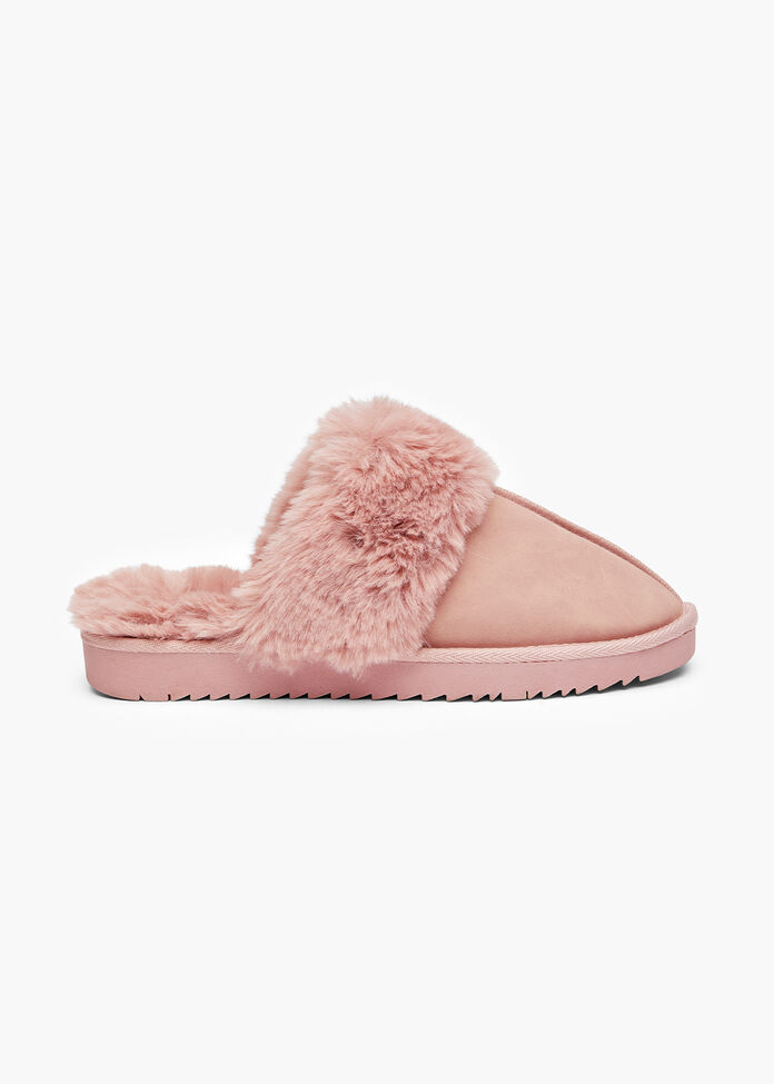 Fluffy Scuff Slipper, , hi-res