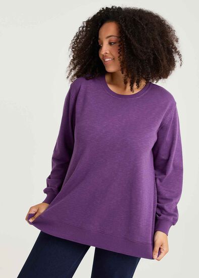 Plus Size Boyfriend Tunic Sweat