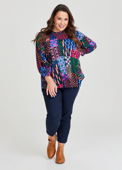 Plus Size Petite Editorial Slim Pant