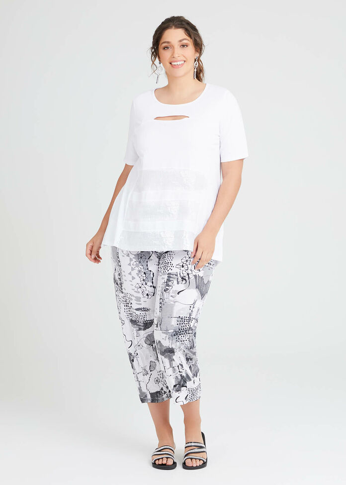 Bling It On Cotton Sequin Top, , hi-res