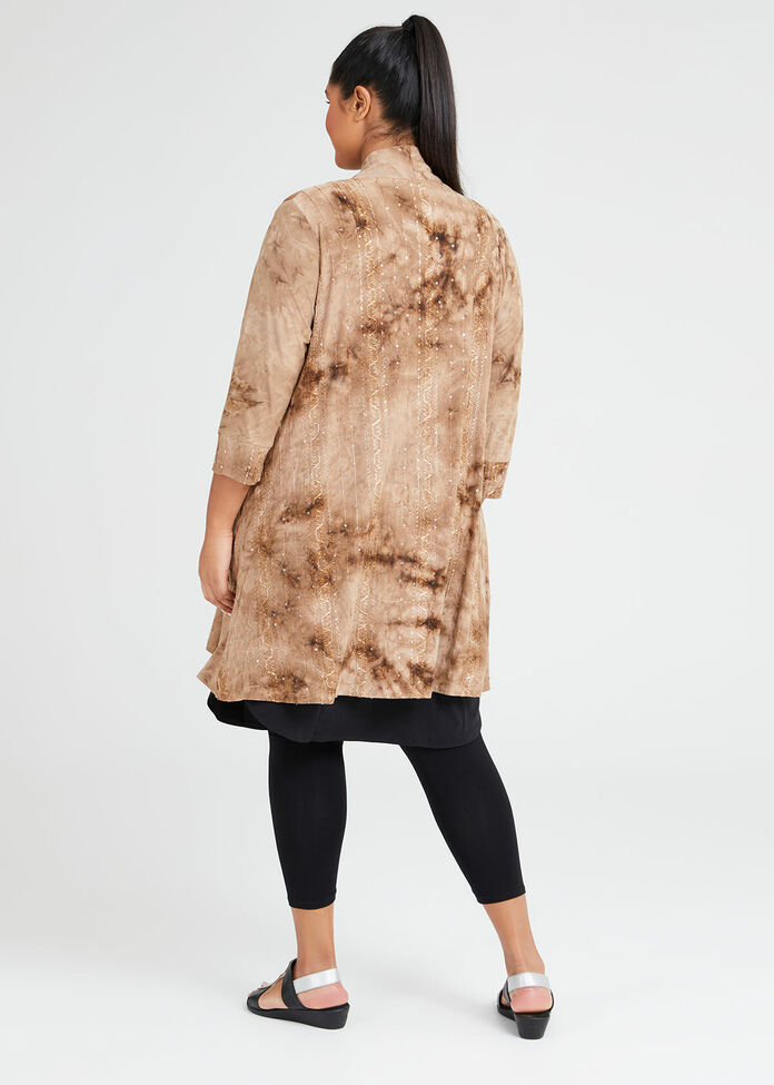 Shop Plus Size Moondust Sequin Cardigan in Brown | Sizes 12-30 | Taking ...