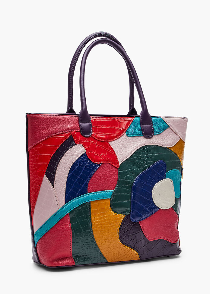 Multi Patchwork Bag, , hi-res