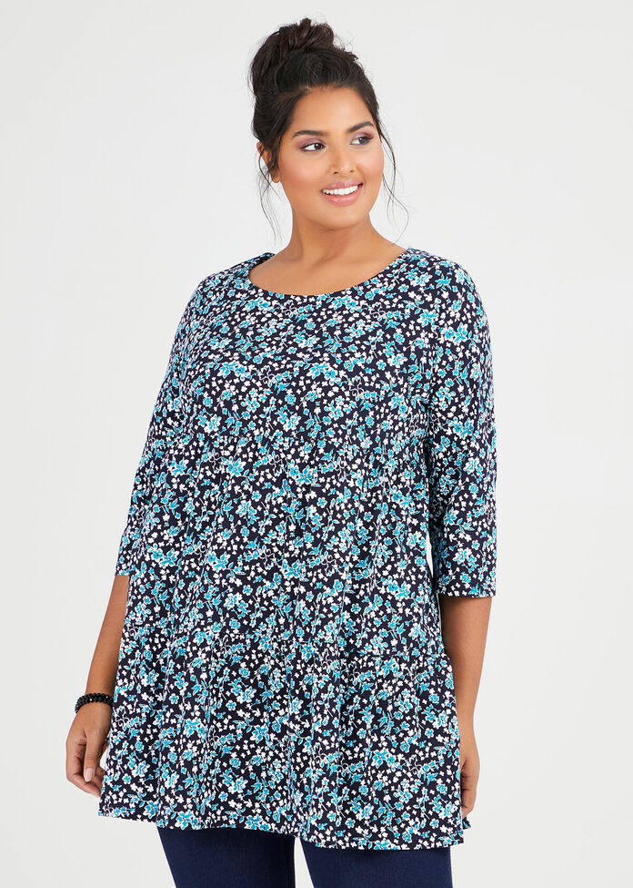 Shop Organic Fields Tunic in Print in sizes 12 to 24 | Taking Shape