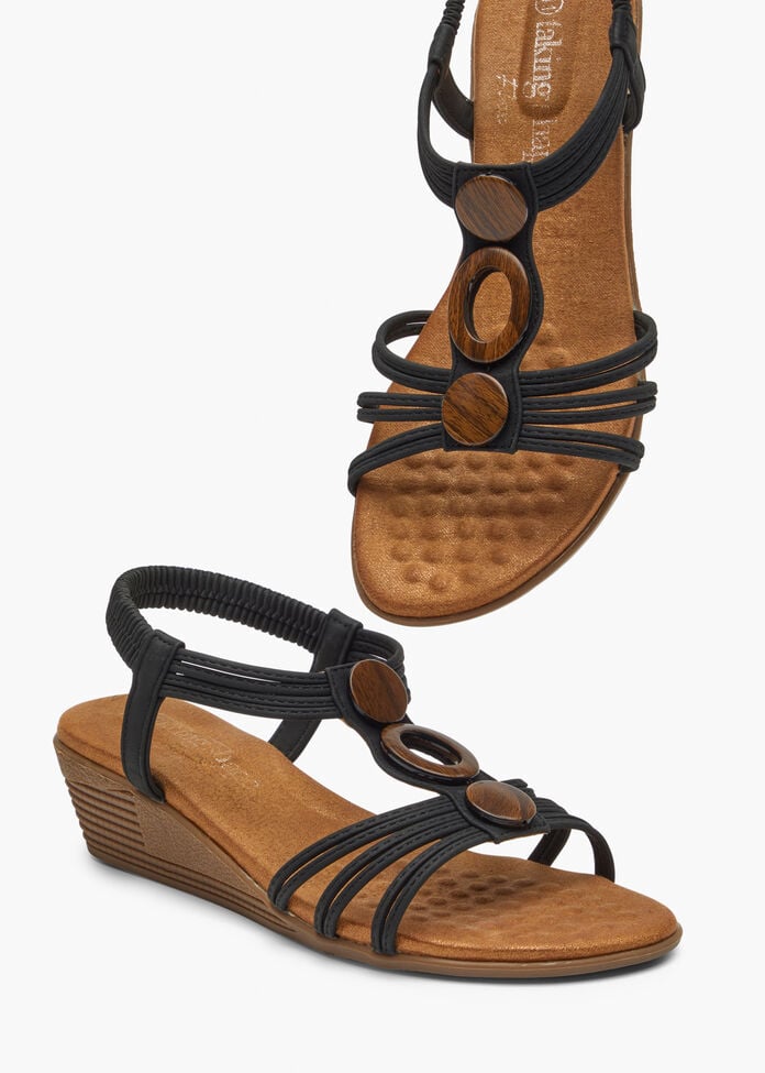 Round Trim Wedge Sandal, , hi-res