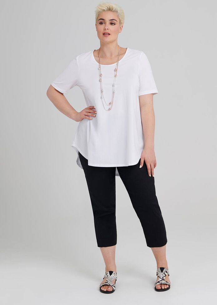 Cotton Base S/s Top, , hi-res