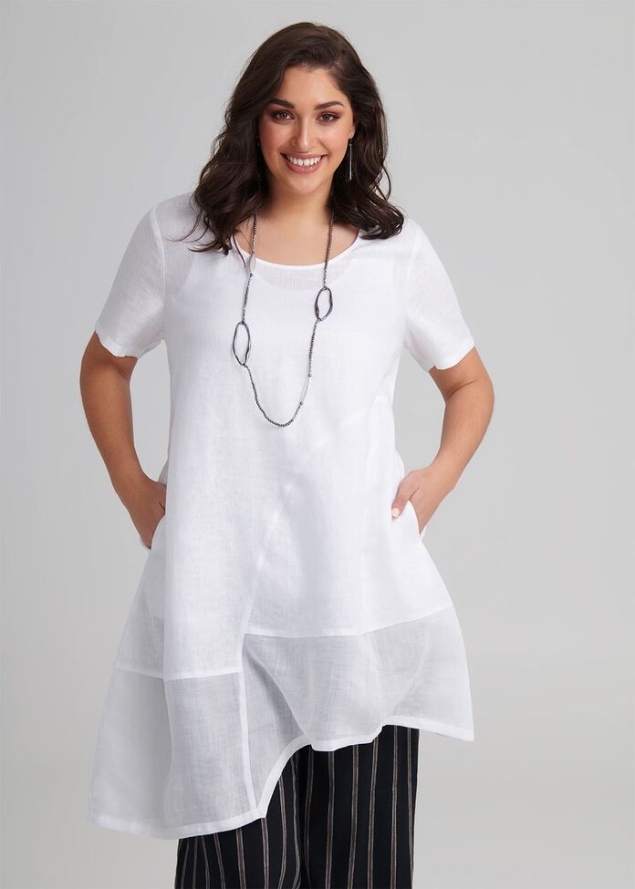 Linen Provence Tunic, , hi-res