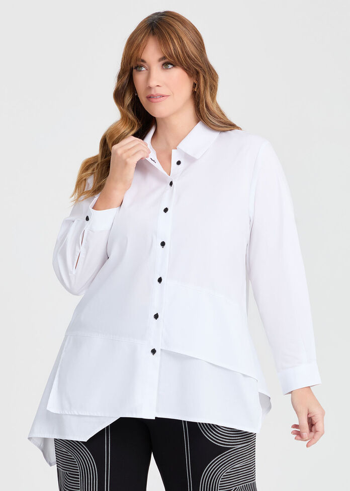Cotton Stretch Mia Shirt, , hi-res