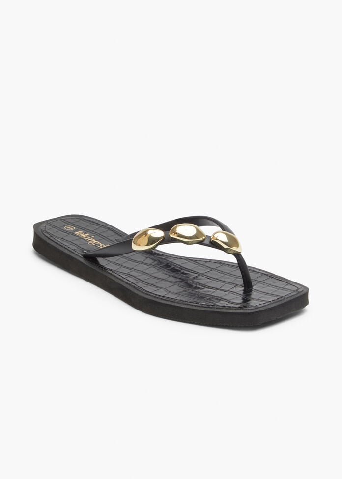 Trim Detail Flip Flop, , hi-res