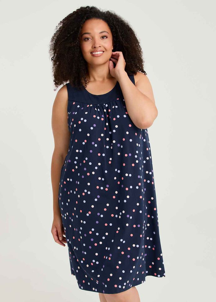 Australian Cotton Confetti Nightie, , hi-res