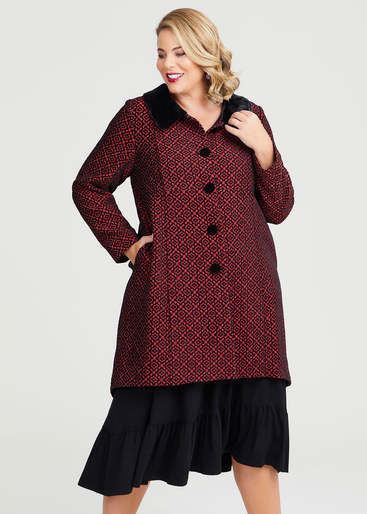 Plus size frock coat 2025