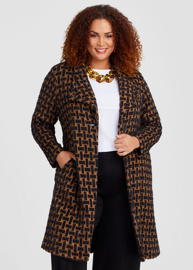 Plus Size Cosy Textured Cardigan