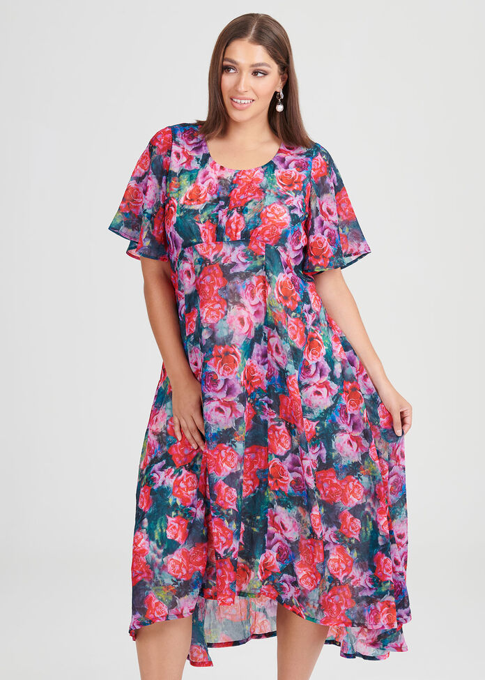 Shop Plus Size Regal Bouquet Dress in Multi | Taking Shape AU