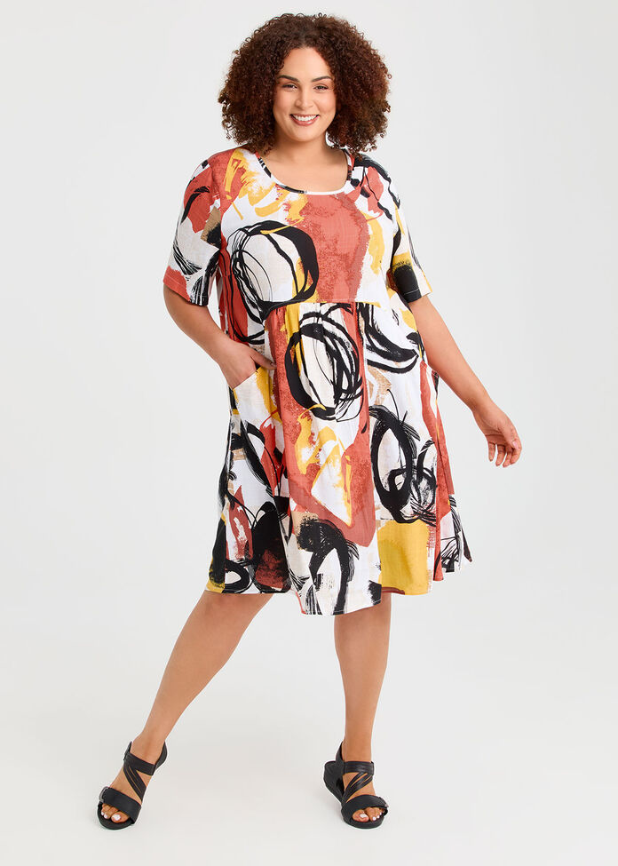 Casa Everyday Empire Natural Dress, , hi-res