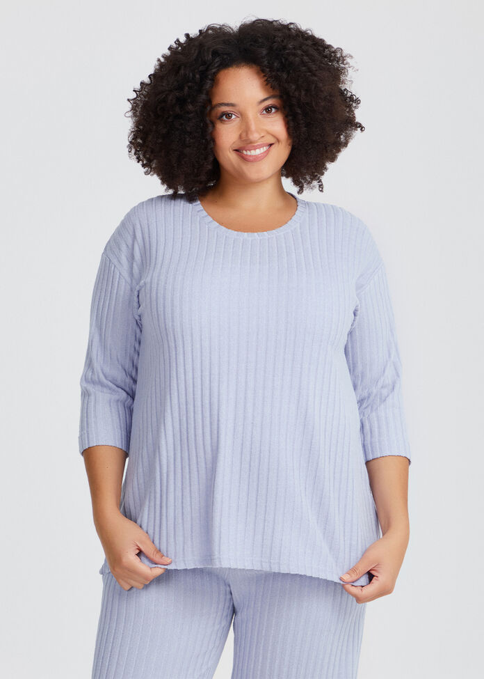Cosy Rib Lounge Top, , hi-res