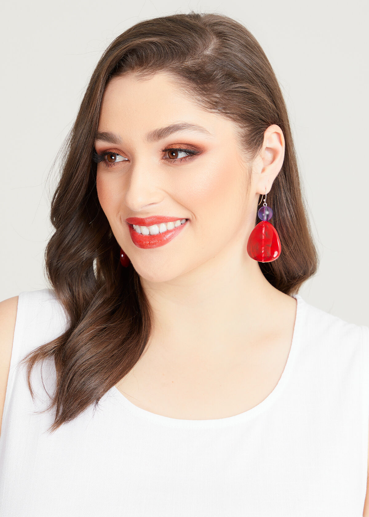 Resin drop store earrings