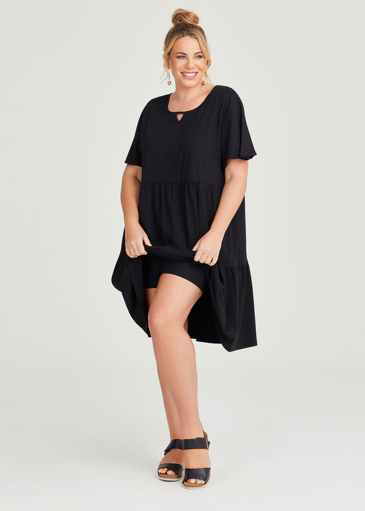 Floaty sleeve store dress