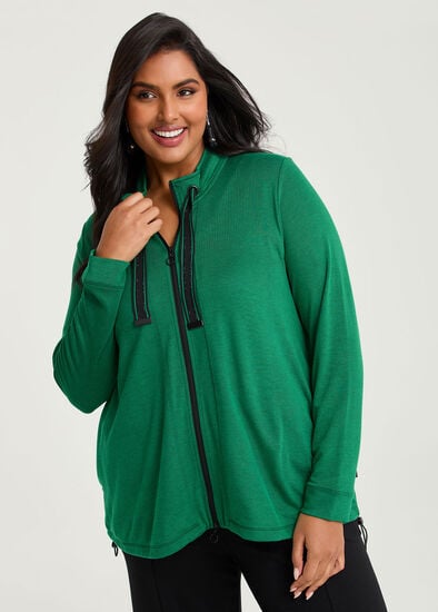Plus Size Natural Lexi Ponte Jacket