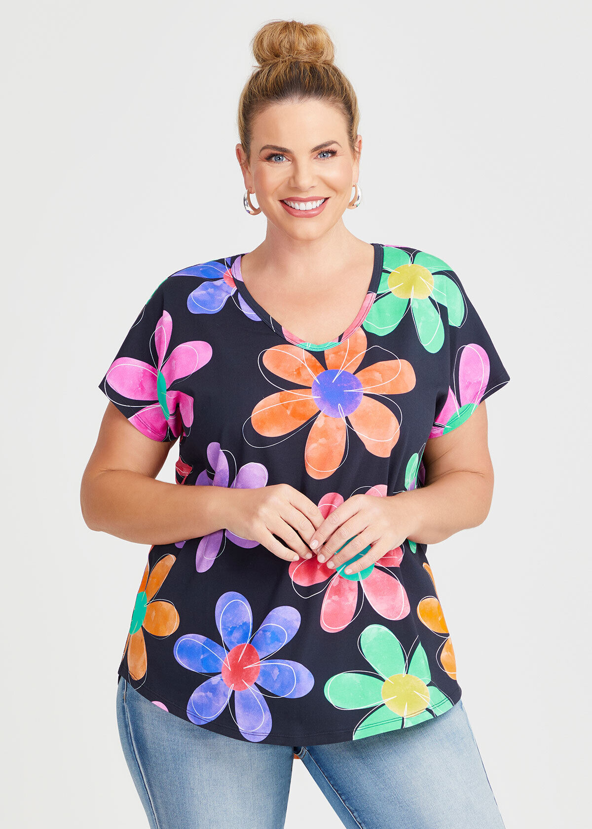 Ladies plus size summer tops cheap