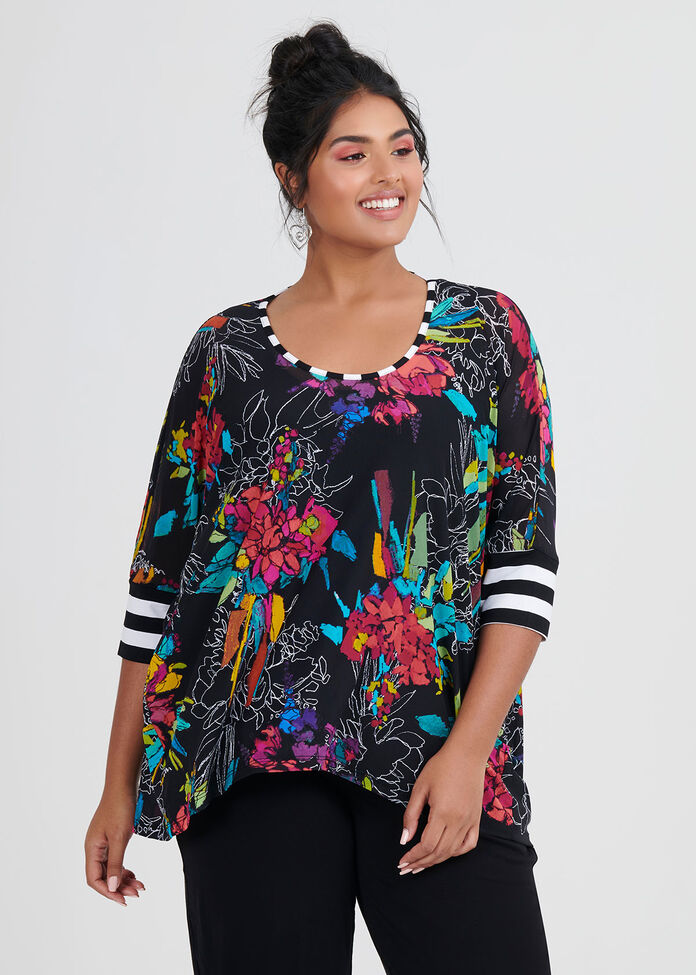 Floral Tales Top, , hi-res