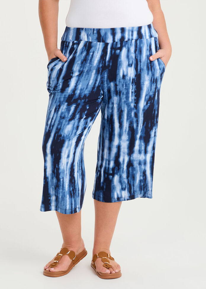 Bamboo Jada Cullote Crop Pant, , hi-res