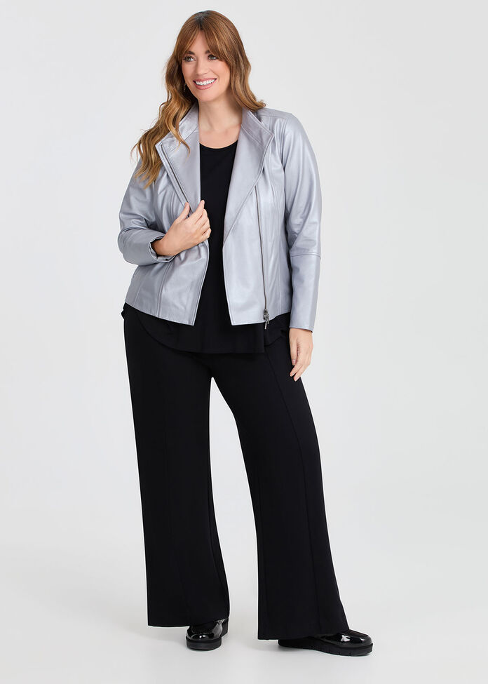 Leather Panel Jacket, , hi-res