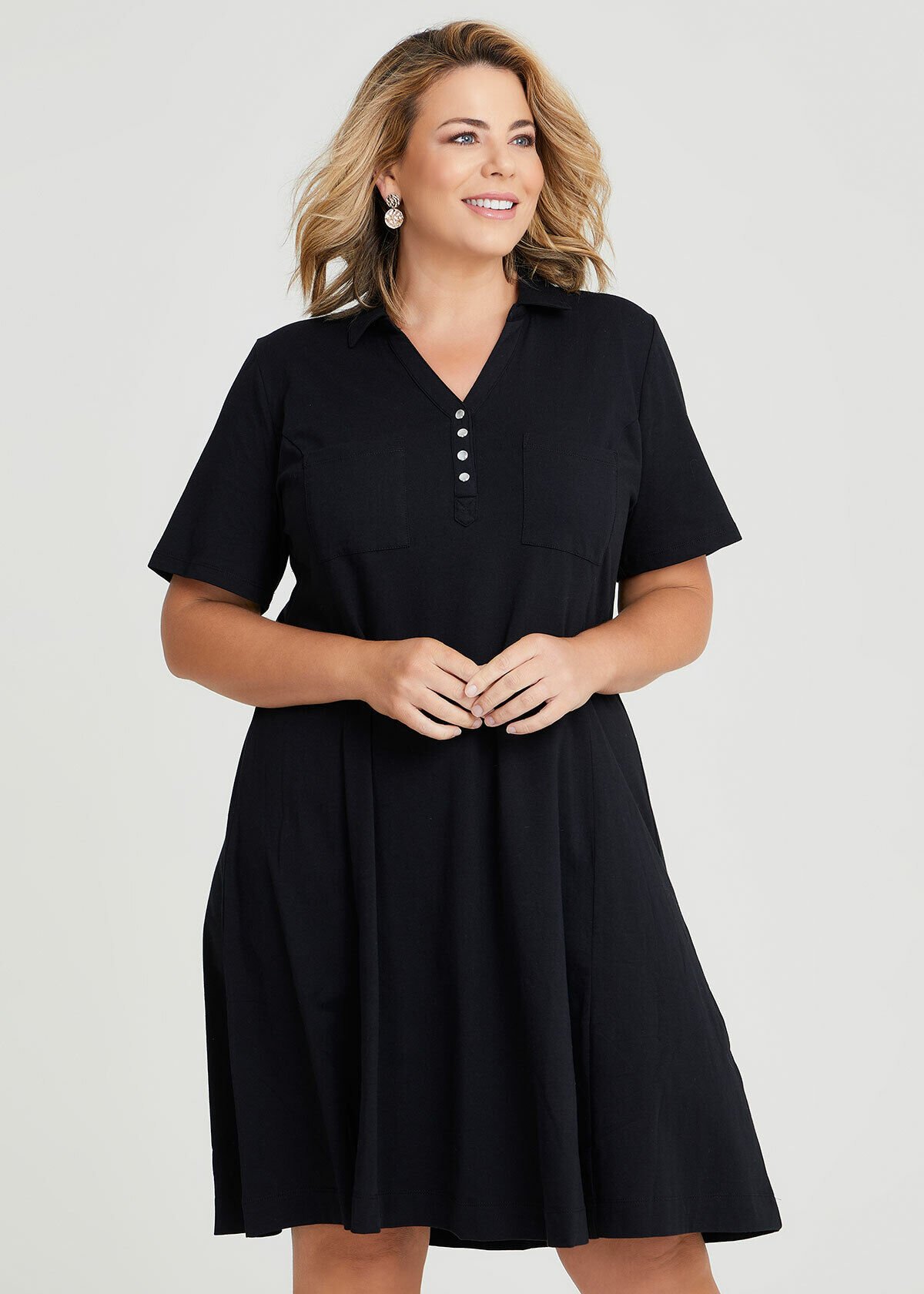 Plus size hotsell polo style dress