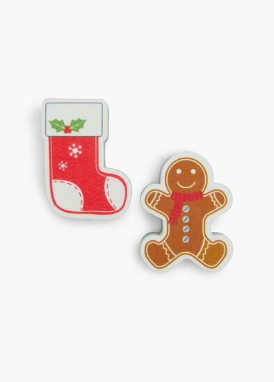Set of Two Christmas Ornament Sponges