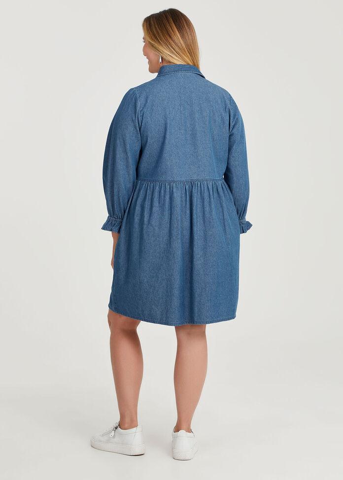 LINDA CHAMBRAY COTTON DRESS