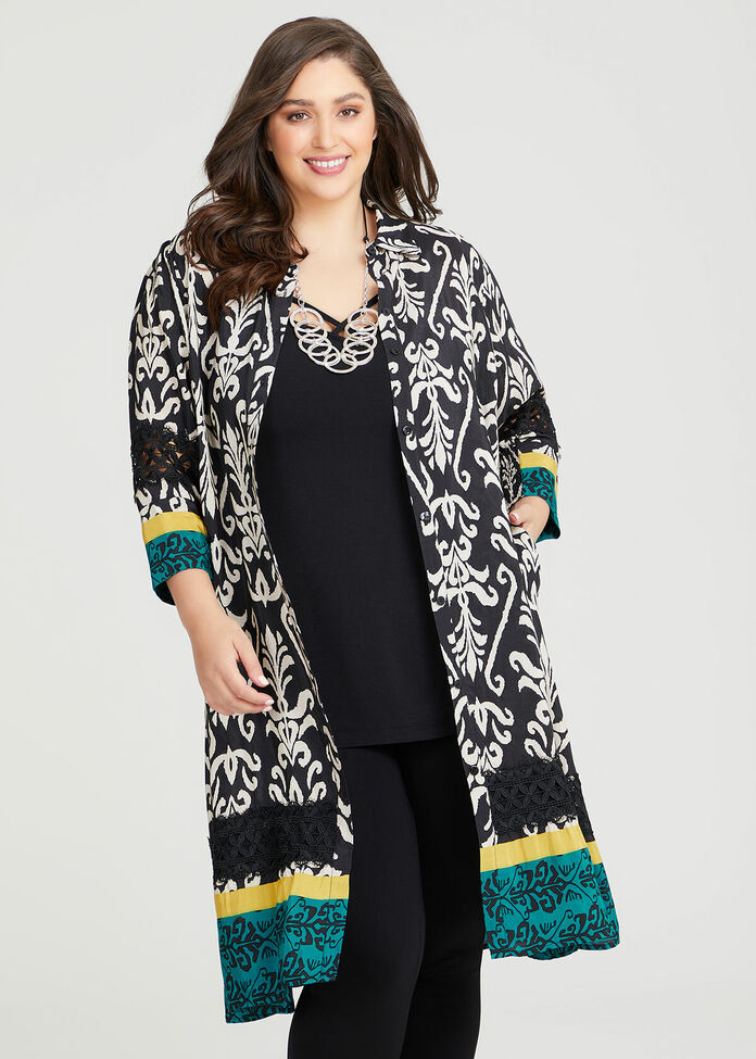 Shop Plus Size Batik Border Natural Dress in Black | Taking Shape AU
