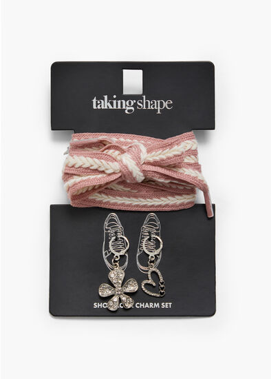 Plus Size Shoelace & Charm Set