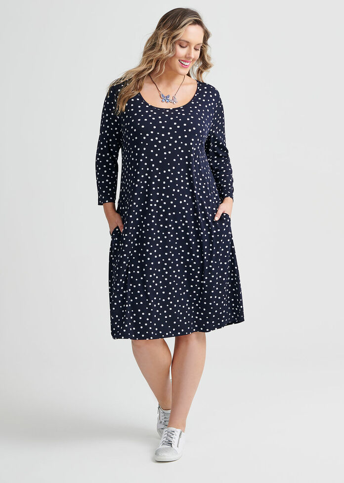 Dash Dot Dress, , hi-res