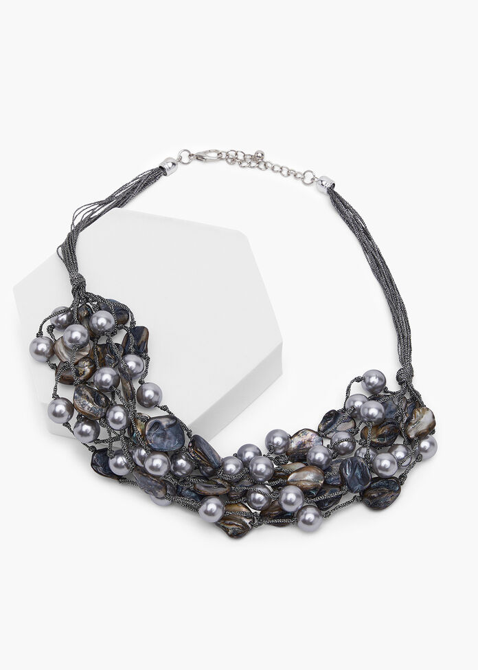 Pearl Statement Necklace, , hi-res