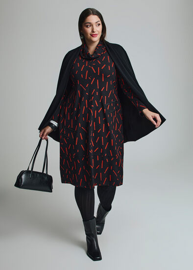 Plus Size Bamboo Ponte Tayla Zip Dress