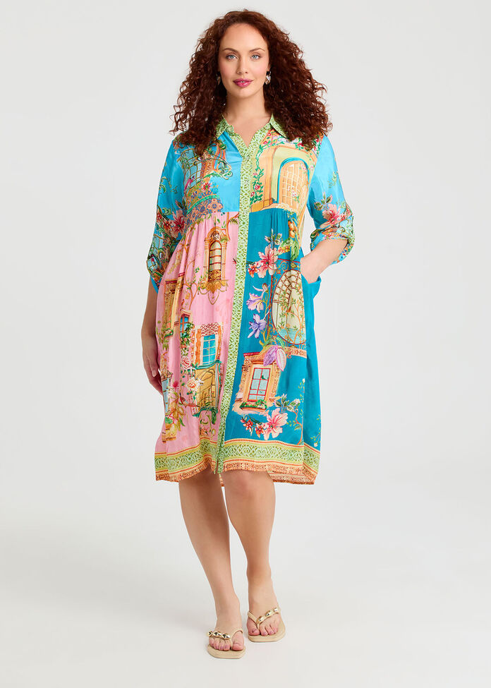 Natural Iris Dress, , hi-res