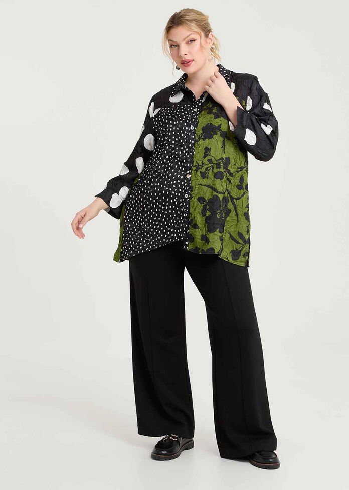Natural Rae Patchwork Top, , hi-res