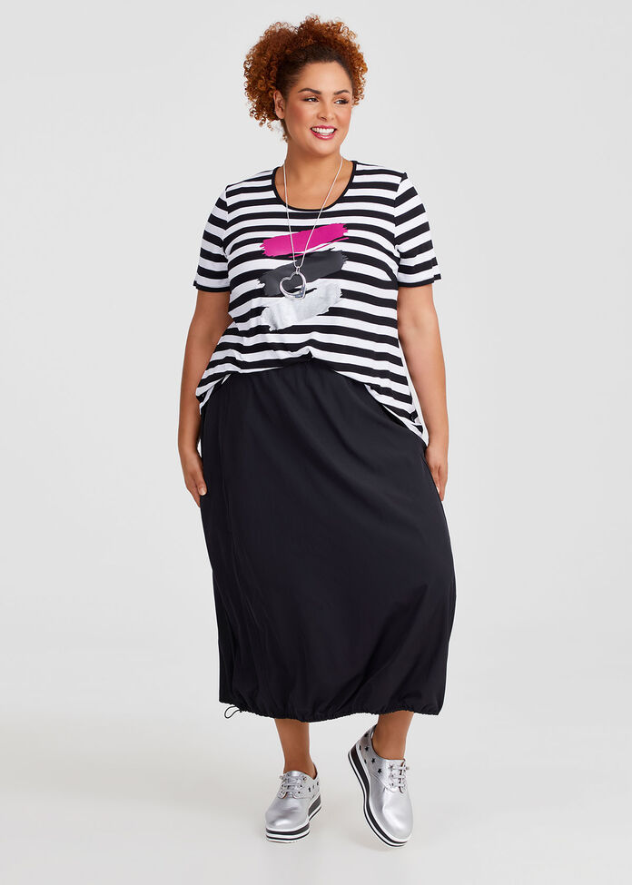 Drawcord Bubble Skirt, , hi-res