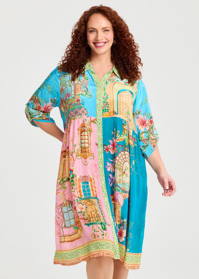Natural Iris Dress, , hi-res