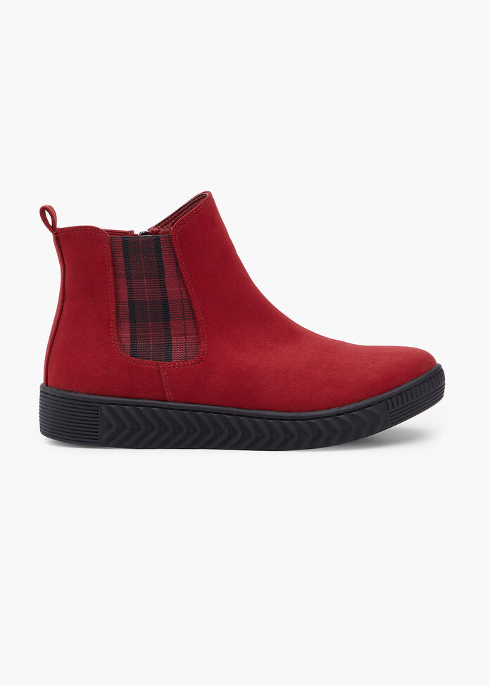 Shop Plaid Flexible Zip Boot | Comfortable Shoes | Taking Shape AU