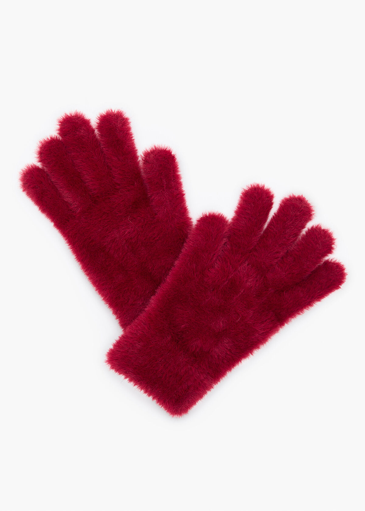 Shop Fuzzy Gloves in Red | Accessories | Taking Shape NZ