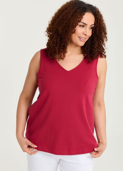 Plus Size Good Earth Australian Cotton Reversible Cami 