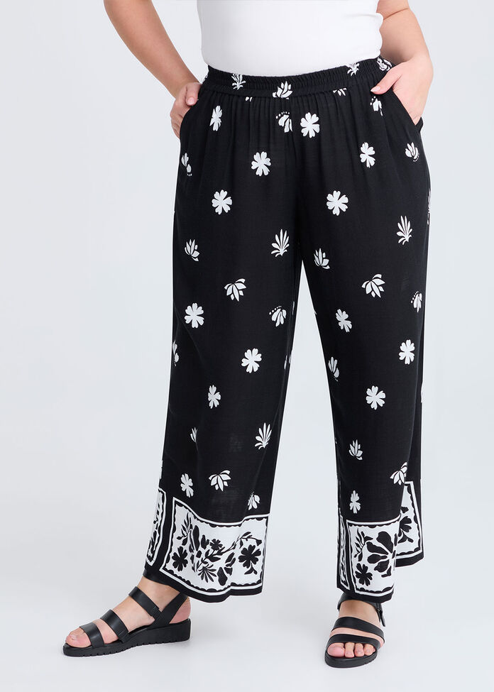 Natural Border Print Pant, , hi-res