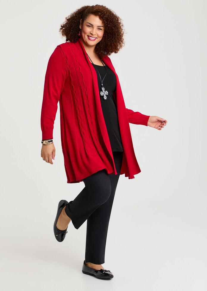 Lettuce Edge Bamboo Knit Cardigan, , hi-res
