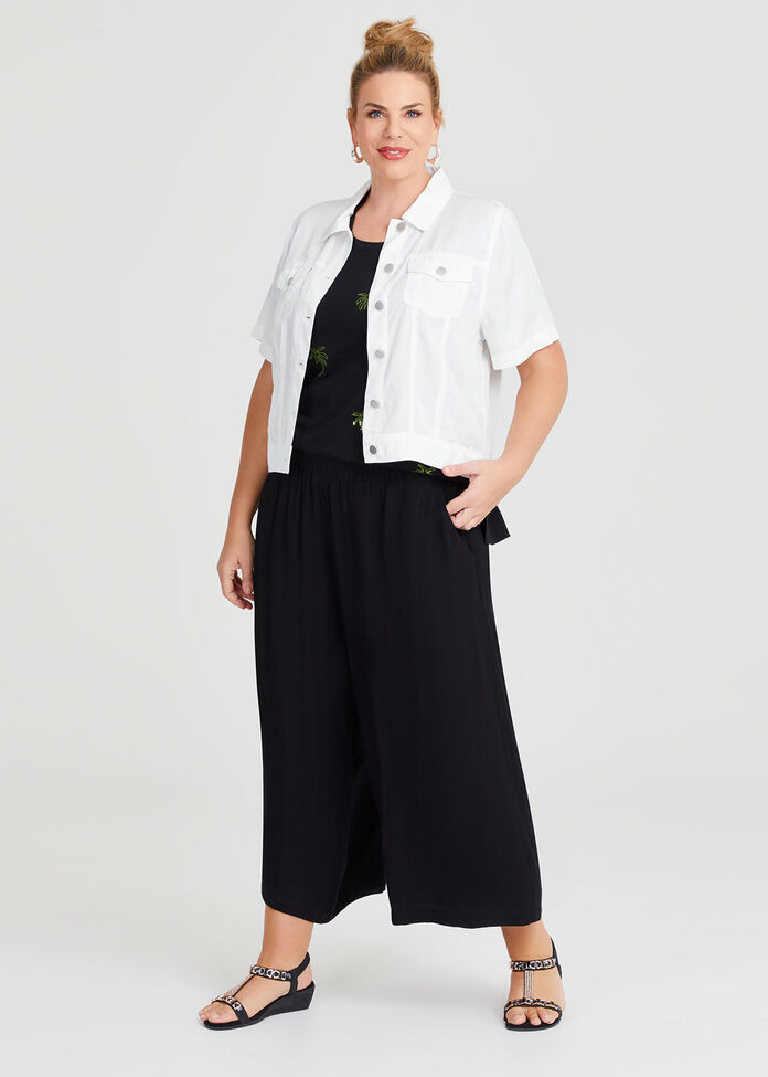 Lyocell Short Sleeve Jacket, , hi-res