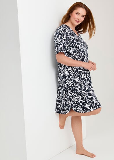 Plus Size Australian Cotton Dahlia Nightie