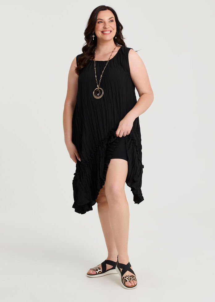 Plisse Tunic Dress, , hi-res