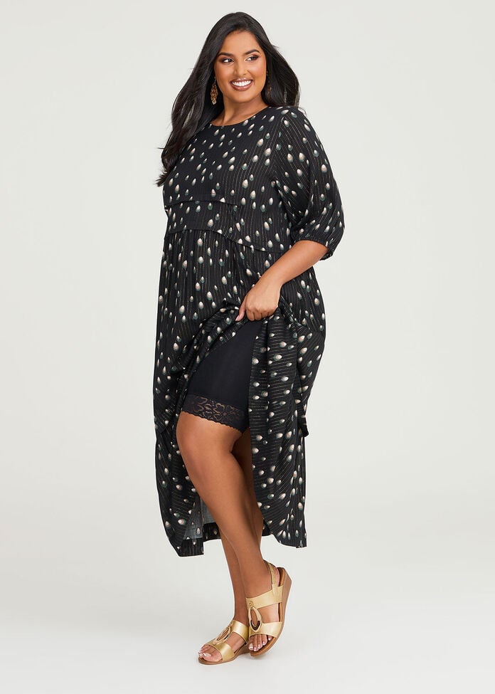 Shop Plus Size Natural Soraya Tier Dress in Multi | Taking Shape AU