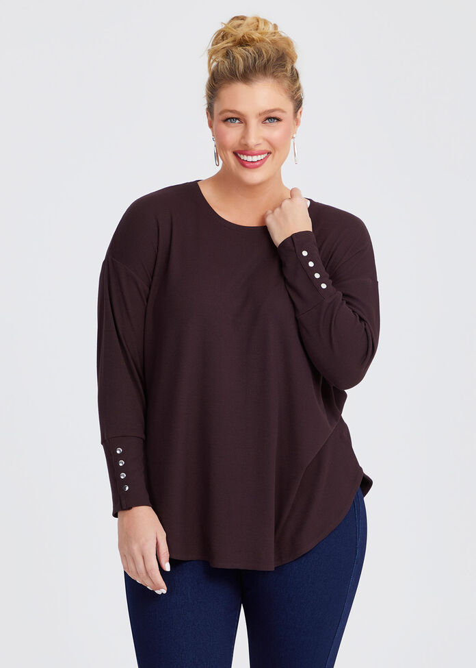 Rib Hi-lo Top, , hi-res